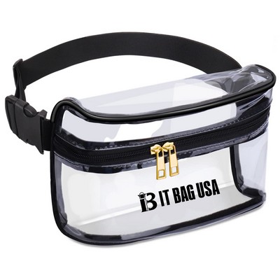 Waterproof Lightweight Clear Fanny Pack with Strap