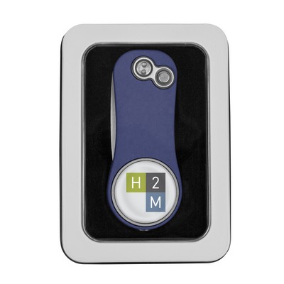 Pitchfix Hybrid 2.0 Golf Divot Tool in Window Gift Tin