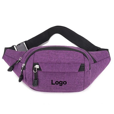 Multi-Zip Travel Waist Pack - Spacious & Secure