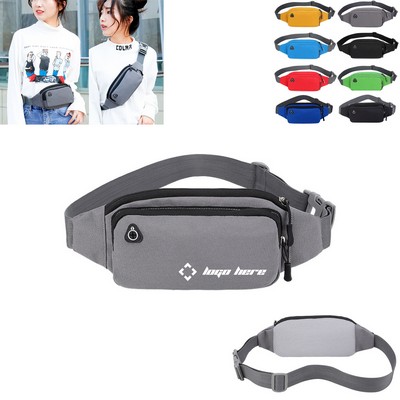 Water-Repellent Fanny Waist Bag With Adjustable Strap