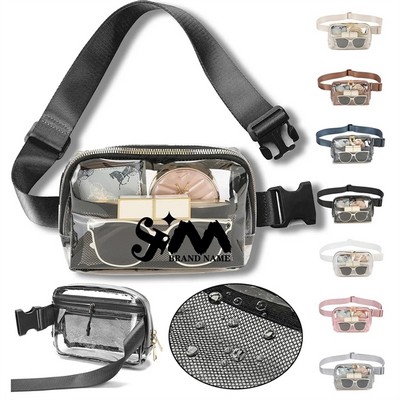 Stadium Approved Unisex Clear Fanny Pack Crossbody Bags