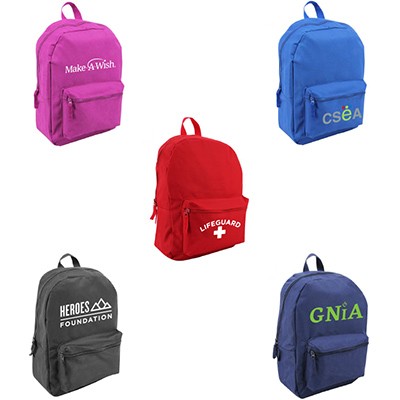 Happy School Day Polyester Backpack ( 16" Tall )