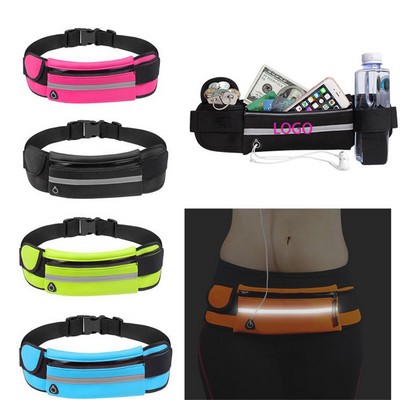 Running Belt Fanny Pack With Bottle Holder