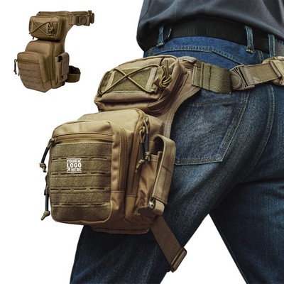 Men Women Multifunctional Outdoor Hiking Drop Leg Bag Military Tactical Thigh Pack Pouch