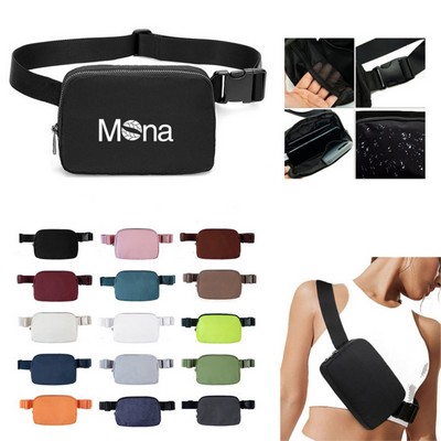 Zipper Waist Belt Bag