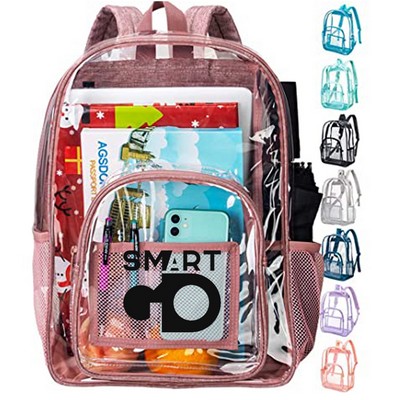 Transparent Backpack with Reinforced Strap