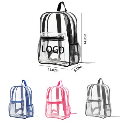 Custom Large Capacity Water Resistant Clear PVC Backpack