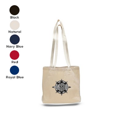 Large Canvas Messenger Bag with Bottom Gusset